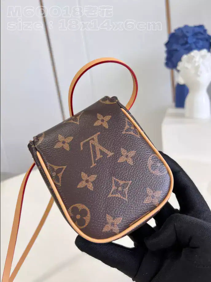 LV Pochette Cancun Pouch Shoulder Bag - Brown
