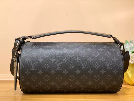 LV Soft Polochon Bag - Black