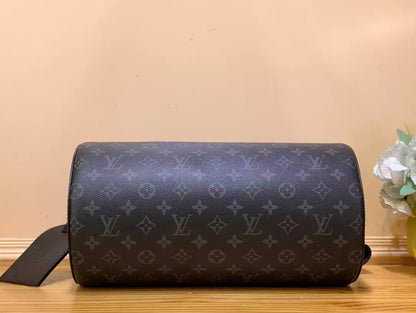 LV Soft Polochon Bag - Black