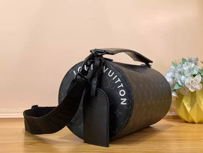 LV Soft Polochon Bag - Black