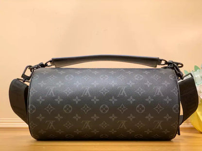 LV Soft Polochon Bag - Black