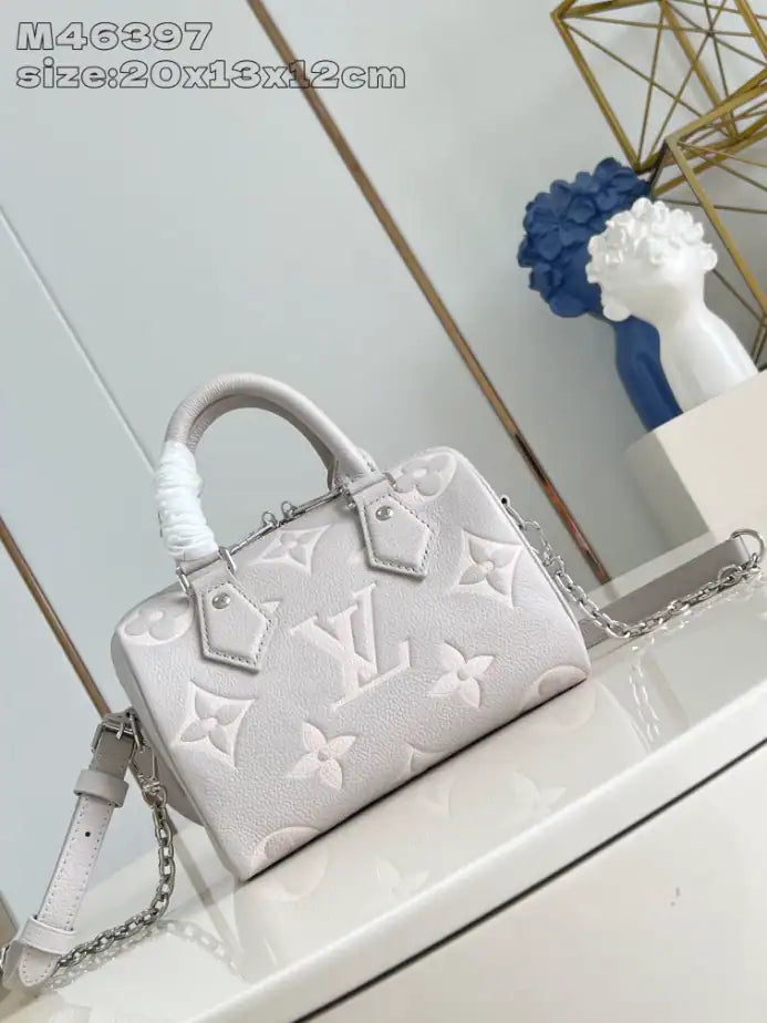 LV Speedy Bandouliere Bag - Grey