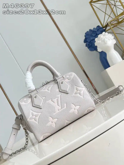 LV Speedy Bandouliere Bag - Grey