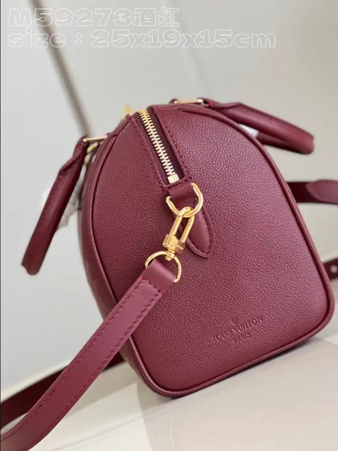 LV Speed Bandouliere Bag - Burgundy