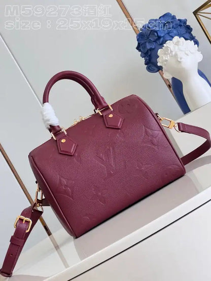 LV Speed Bandouliere Bag - Burgundy