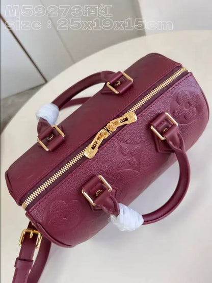 LV Speed Bandouliere Bag - Burgundy