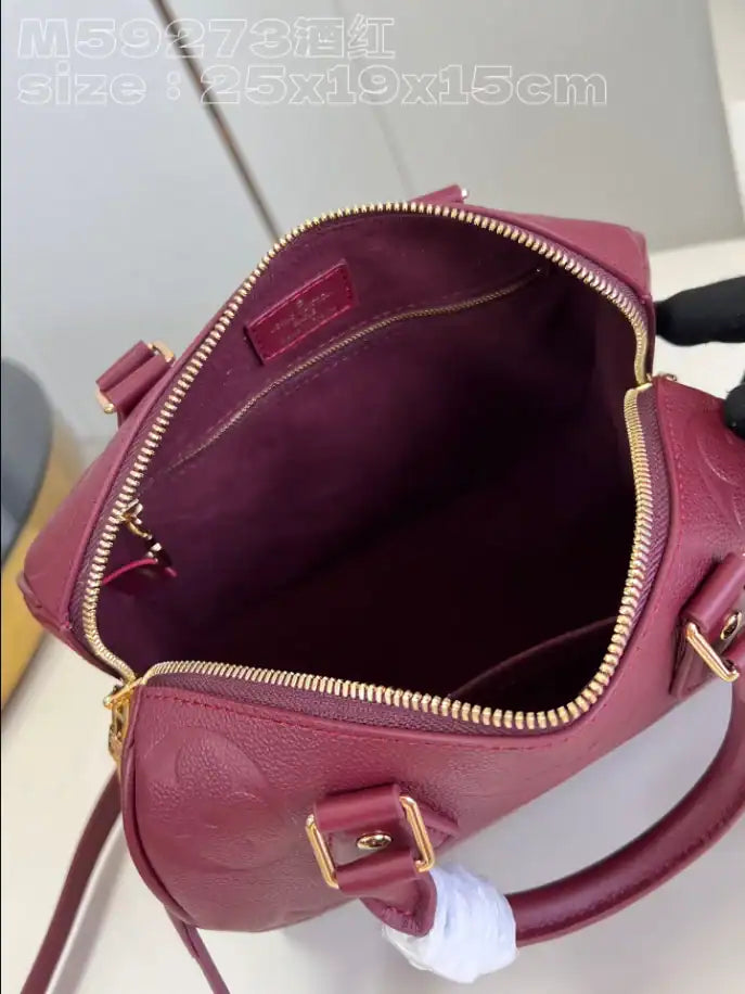 LV Speed Bandouliere Bag - Burgundy