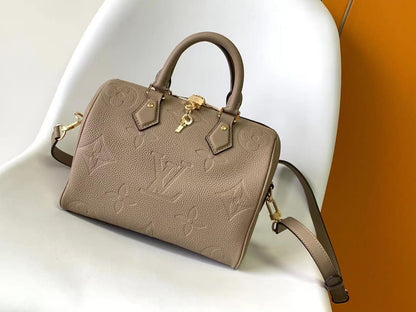 LV Speedy Bandouliere Bag - Beige