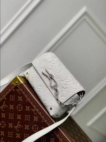 LV Steamer Wearable Wallet - White