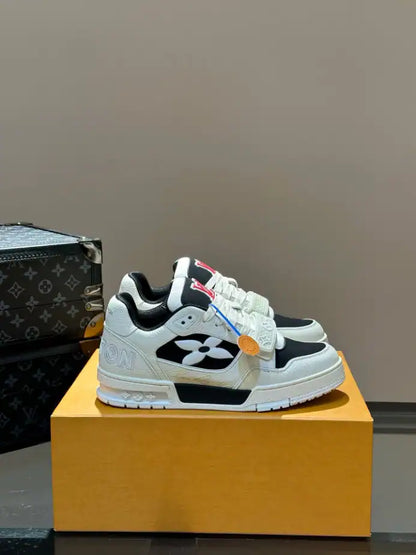 LV Trainer Sneakers - Black/White