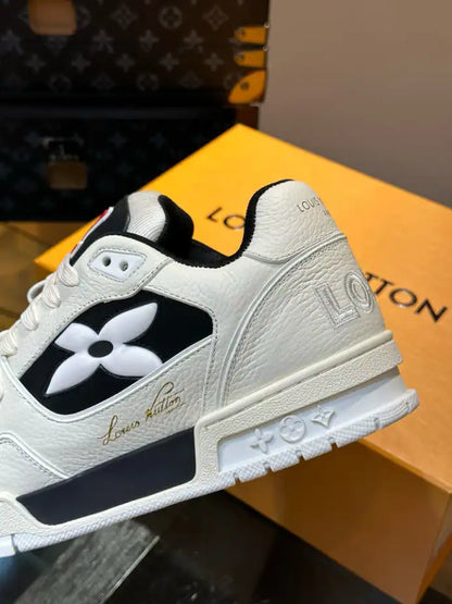 LV Trainer Sneakers - Black/White