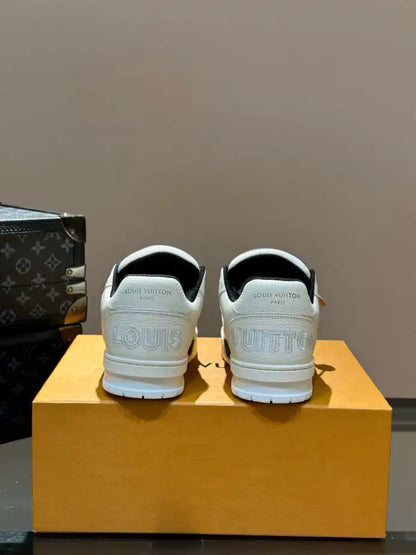 LV Trainer Sneakers - Black/White