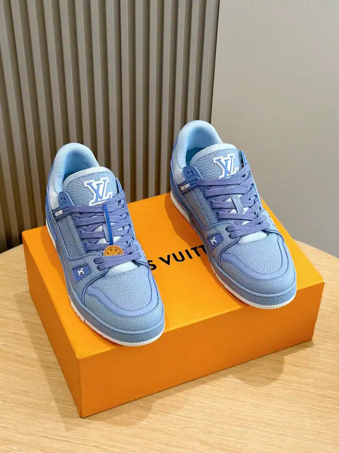 LV Trainer Sneakers - Blue