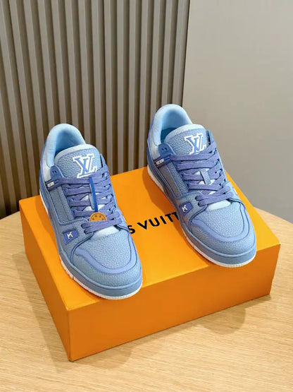 LV Trainer Sneakers - Blue