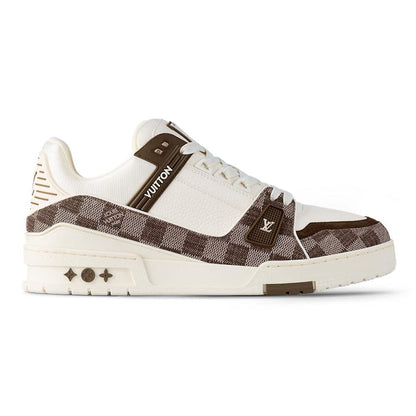 LV Damier Sneakers - White/Brown