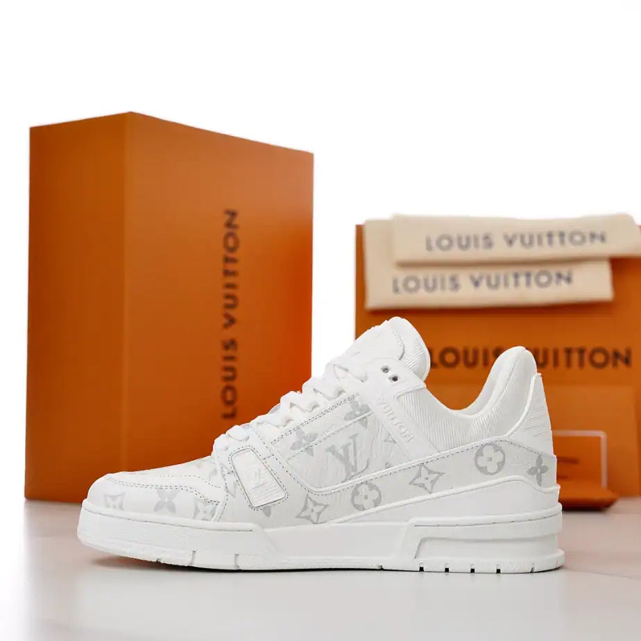 LV Trainer Sneakers - White