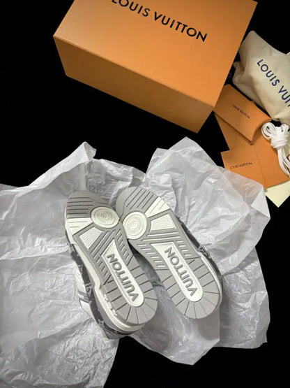 LV Trainer Sneakers - White/Grey