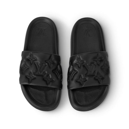 LV Logo Slides - Black