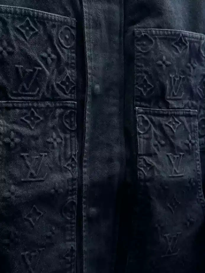 LV Denim Jacket - Black