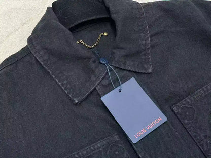 LV Denim Jacket - Black