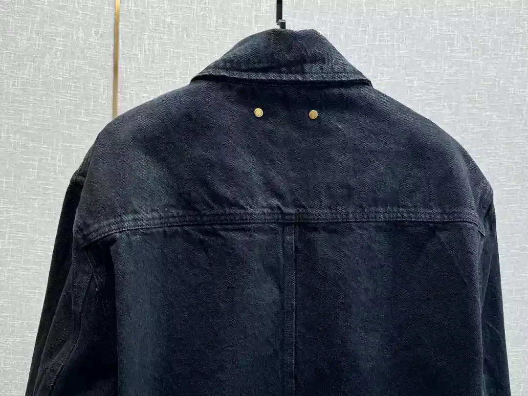 LV Denim Jacket - Black