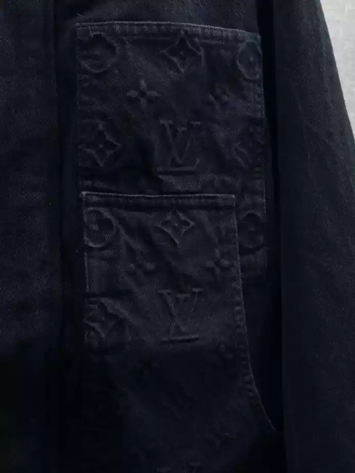 LV Denim Jacket - Black