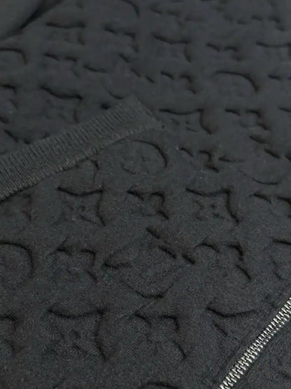 LV Monogram Padded Wool Jacket - Black