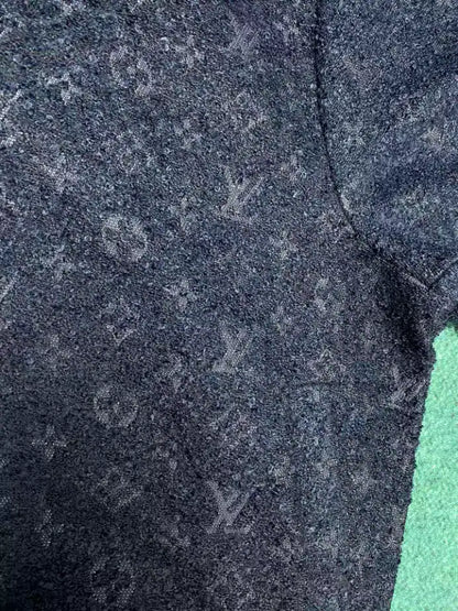 LV Monogram Wool Zip Jacket - Navy