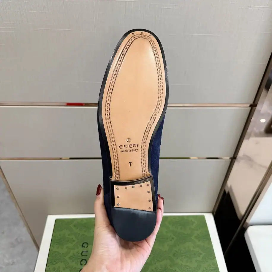 Gucci Jordaan Loafers - Navy