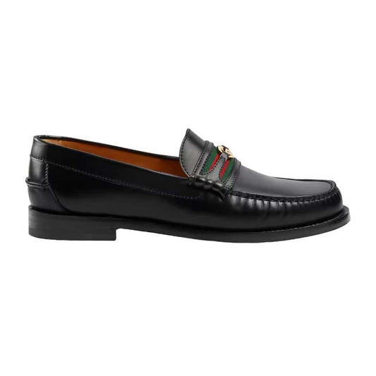 Gucci interlocking GG Loafers - Black