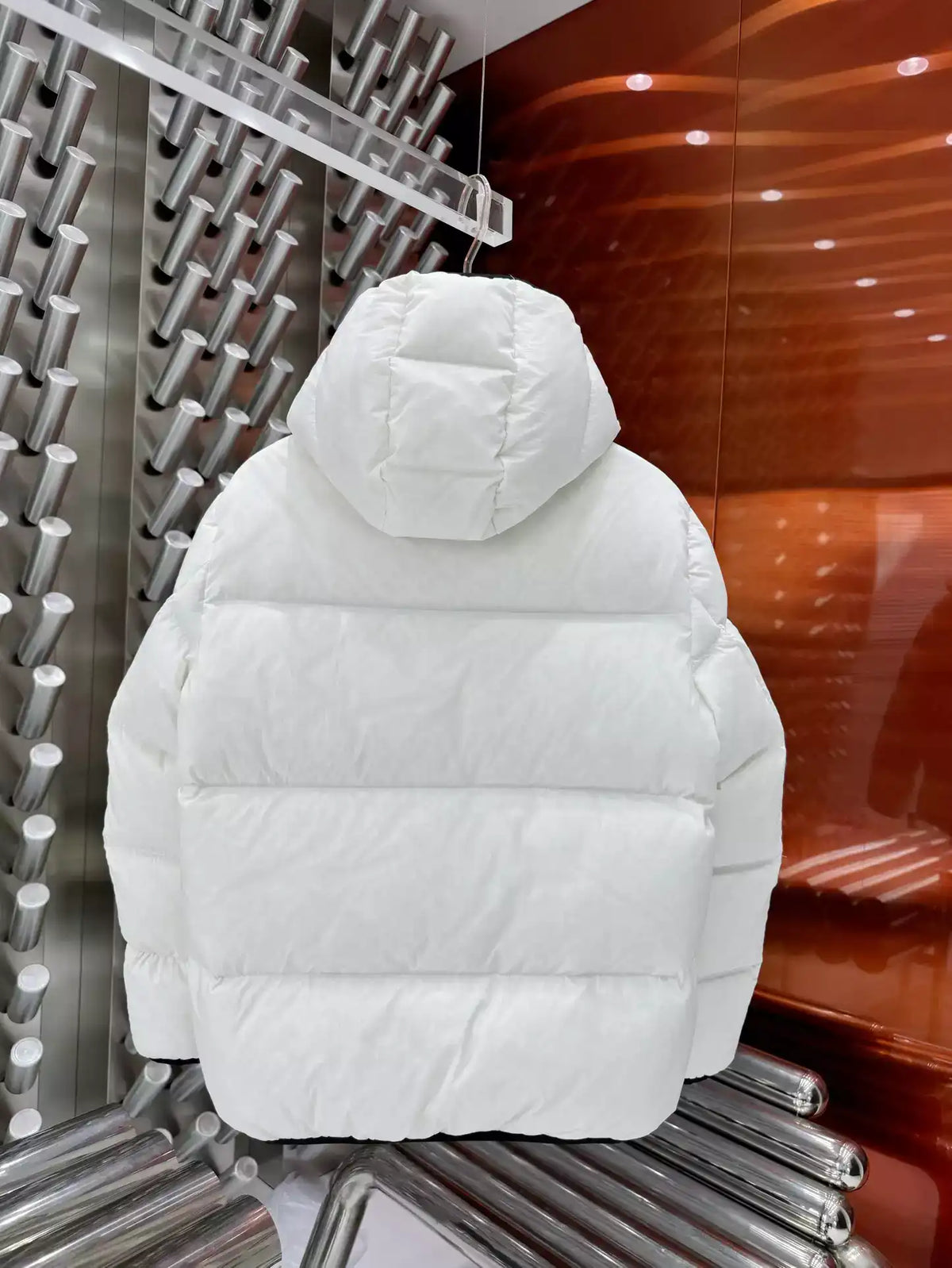 Moncler Masac Short Down Jacket - White