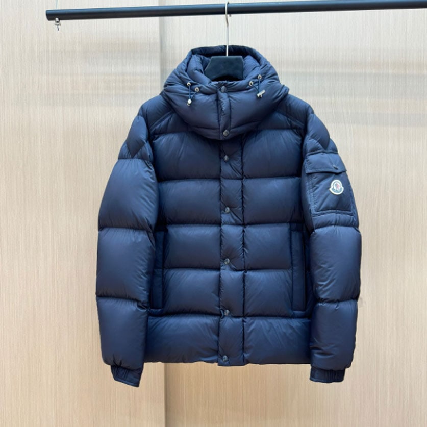 Moncler Vezere Short Down Jacket - Navy