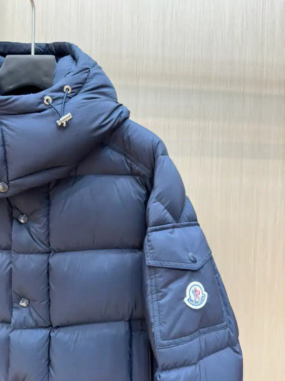 Moncler Vezere Short Down Jacket - Navy