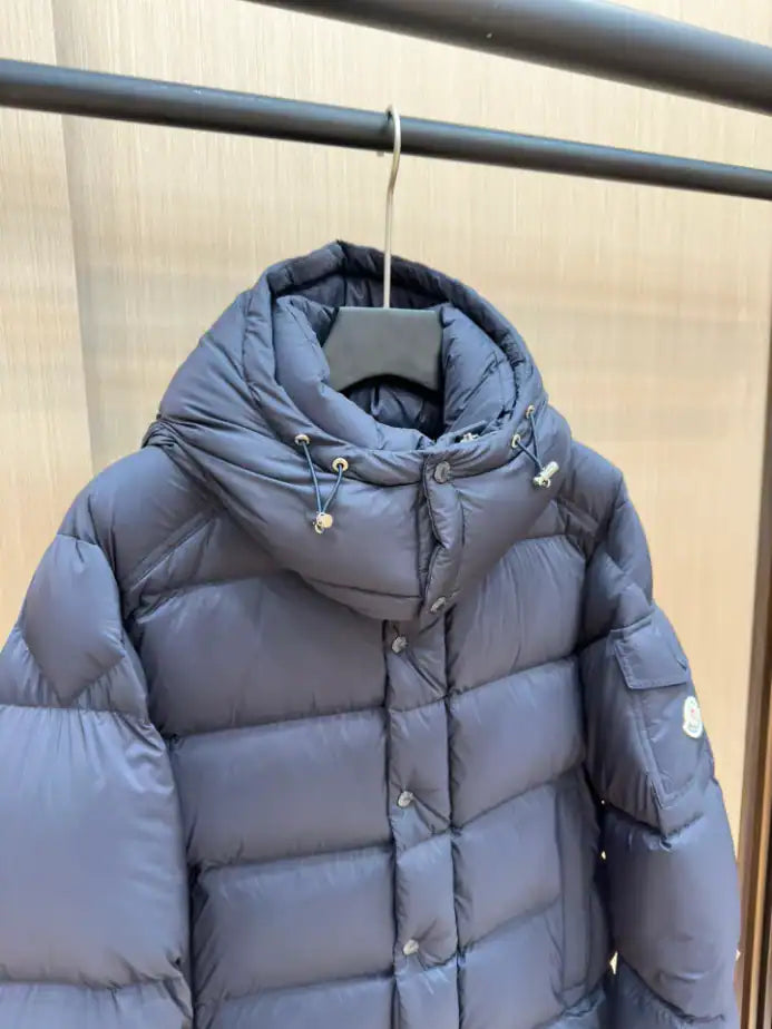 Moncler Vezere Short Down Jacket - Navy