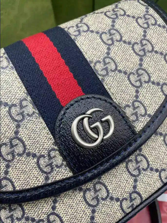 Gucci Ophidia GG Mini Shoulder Bag - Beige