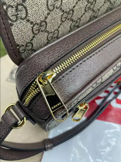 Gucci Ophidia GG Mini Shoulder Bag - Beige