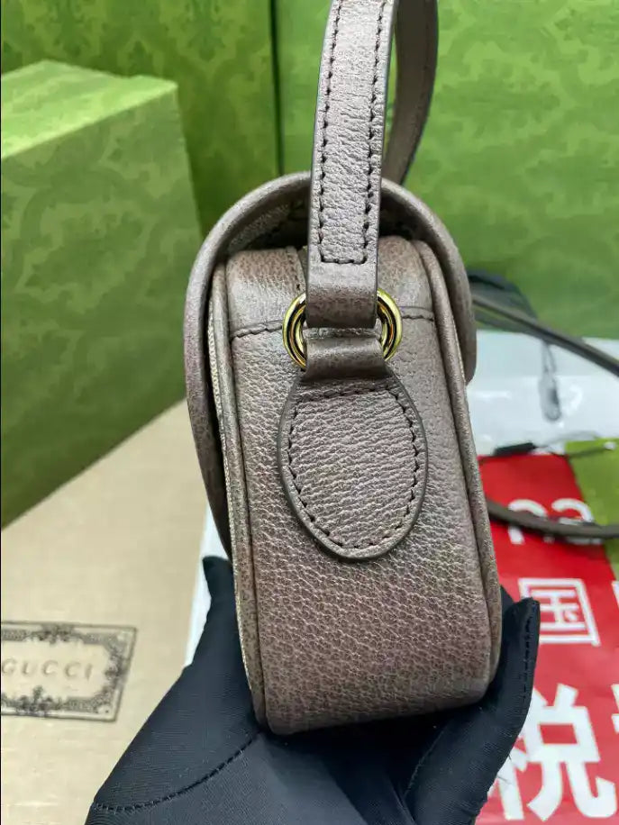 Gucci Ophidia GG Mini Shoulder Bag - Beige
