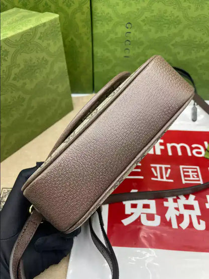 Gucci Ophidia GG Mini Shoulder Bag - Beige