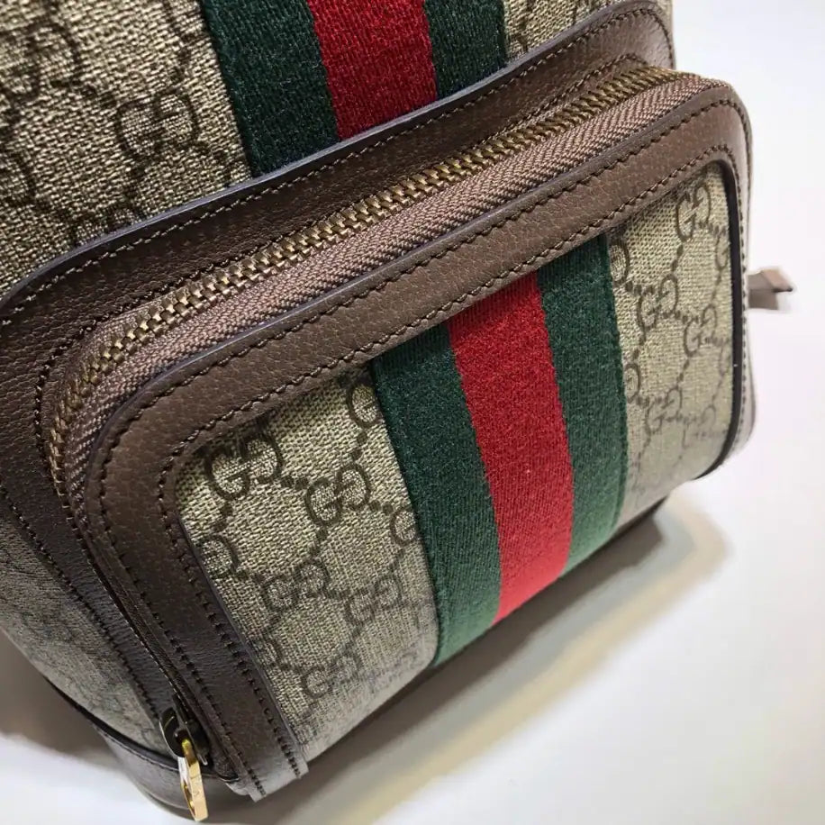 Gucci GG Ophidia Small Backpack - Beige