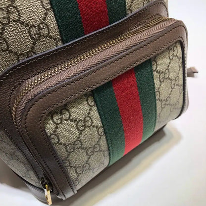 Gucci GG Ophidia Small Backpack - Beige