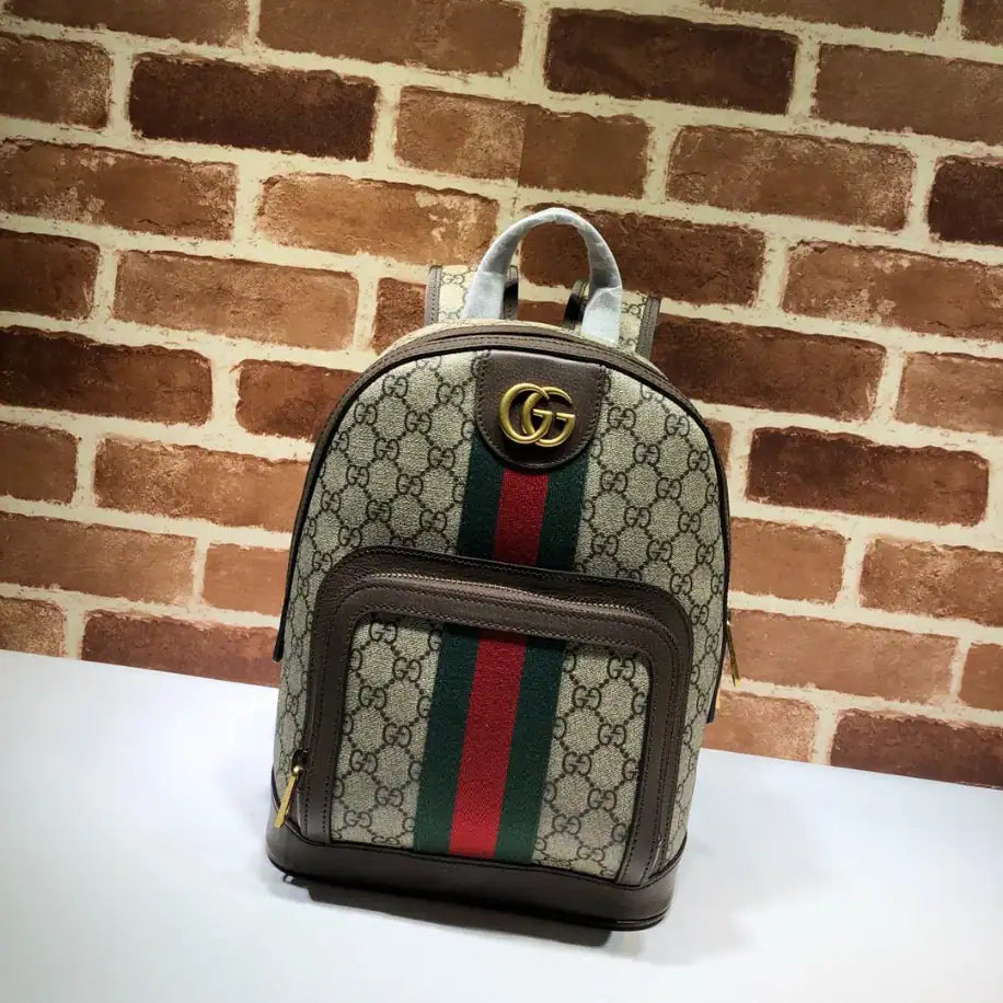 Gucci GG Ophidia Small Backpack - Beige