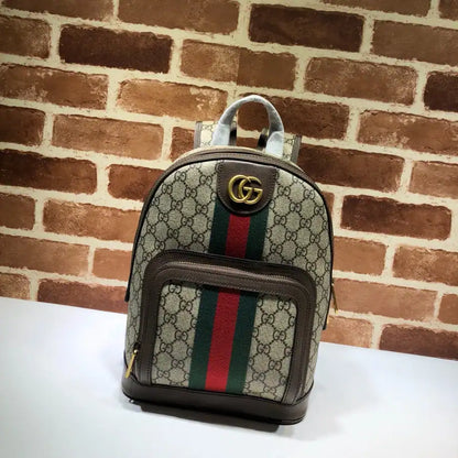Gucci GG Ophidia Small Backpack - Beige