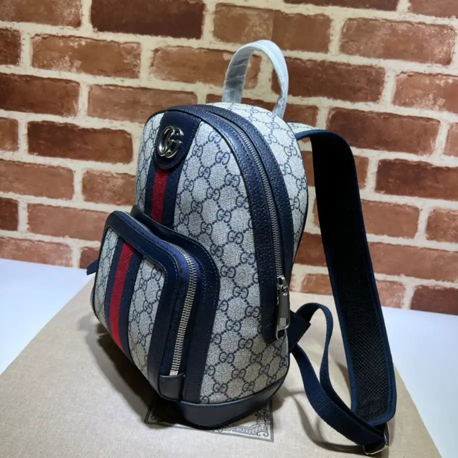 Gucci GG Ophidia Small Backpack - Beige