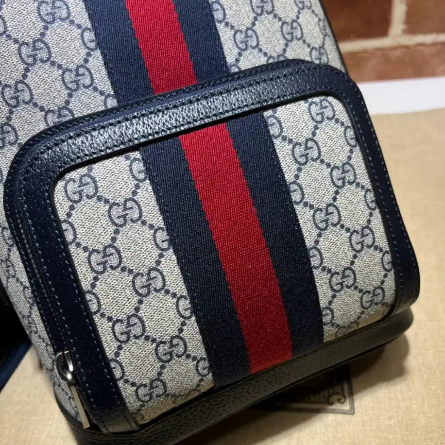 Gucci GG Ophidia Small Backpack - Beige