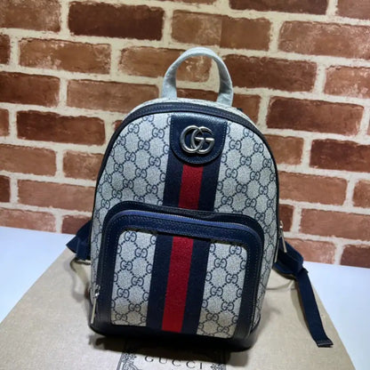 Gucci GG Ophidia Small Backpack - Beige