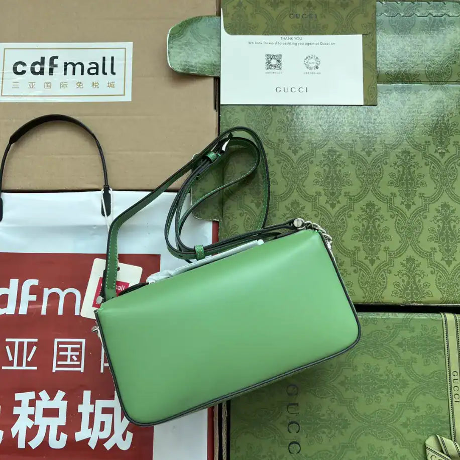 Gucci GG Petite Small Shoulder Bag - Green