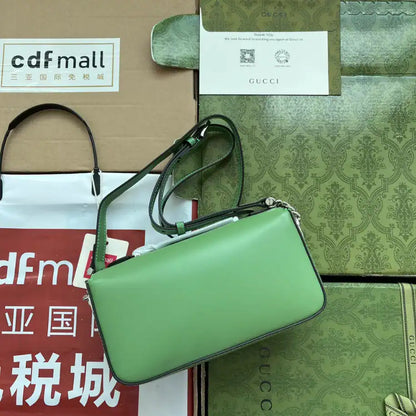 Gucci GG Petite Small Shoulder Bag - Green