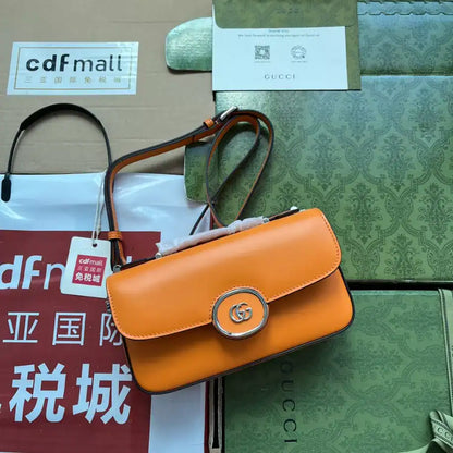 Gucci GG Petite Small Shoulder Bag - Orange