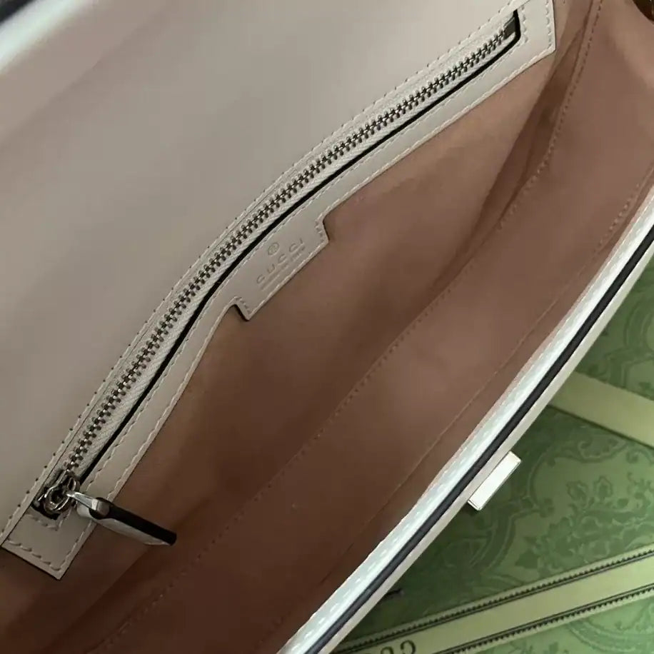 Gucci GG Petite Small Shoulder Bag - White