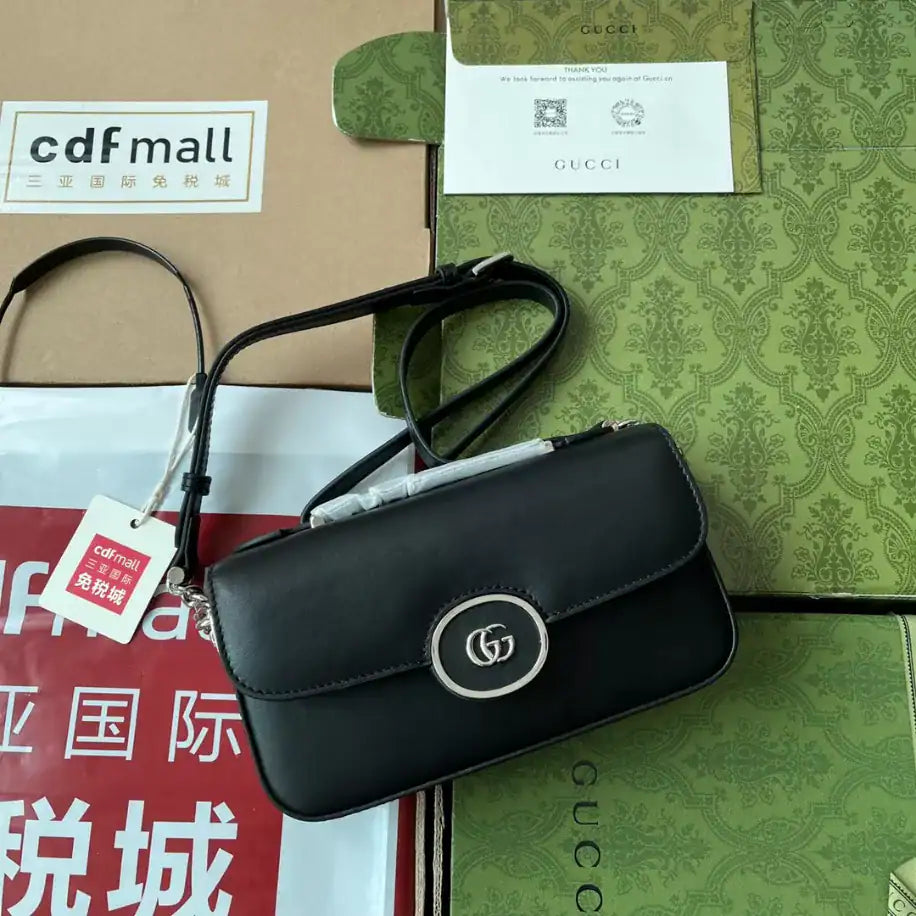 Gucci GG Petite Small Shoulder Bag - Black
